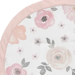 Sweet Jojo Designs Girl Baby Tummy Time Playmat Watercolor Floral Pink Grey And White -Sweets Jojo Shop GUEST c4f69099 df1d 4052 8655 9fe5fe4f4053