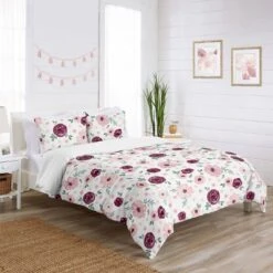 Watercolor Floral Bedding Set Burgundy Wine/Pink - Sweet Jojo Designs -Sweets Jojo Shop GUEST c7070ef5 b7fb 43cf a6fc dfbfa5d15407