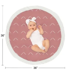 Sweet Jojo Designs Girl Baby Tummy Time Playmat Diamond Tuft Mauve Pink And White -Sweets Jojo Shop GUEST c8a91c57 3e19 4434 9dd9 fbffac6a6552