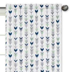 Sweet Jojo Designs Window Panels - Navy & Mint Mod Arrow - 2pk -Sweets Jojo Shop GUEST cfcce643 65ee 43f3 bbf5 485393b94ded