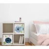 Sweet Jojo Designs Girl Set Of 2 Kids' Decorative Fabric Storage Bins Watercolor Floral Blue Pink And White