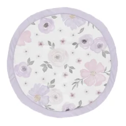 Sweet Jojo Designs Girl Baby Tummy Time Playmat Watercolor Floral Purple Pink And Grey -Sweets Jojo Shop GUEST d1be65e4 f88a 4118 8f08 f04d14040cdb