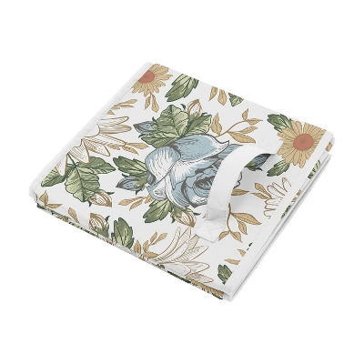 Sweet Jojo Designs Girl Fabric Storage Toy Bin Vintage Floral Blue And Yellow 5 Sweet Jojo Designs Girl Fabric Storage Toy Bin Vintage Floral Blue And Yellow - Image 3