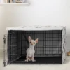 Sweet Jojo Designs Dog Crate Kennel Cover 24in. Paw And Bone Brown Grey And Taupe -Sweets Jojo Shop GUEST d68c90ae 4836 4754 8610 22c204cc9c77