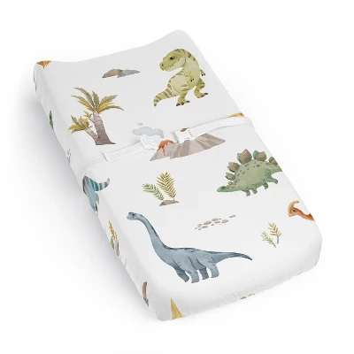 Sweet Jojo Designs Boy Changing Pad Sheet Watercolor Dinosaur Dino Multicolor 8 Sweet Jojo Designs Boy Changing Pad Sheet Watercolor Dinosaur Dino Multicolor - Image 6