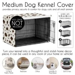 Sweet Jojo Designs Dog Crate Kennel Cover 36in. Wild West Cowboy Brown And Off White -Sweets Jojo Shop GUEST d78b1180 5d58 4f91 992f 08a0f16f140e