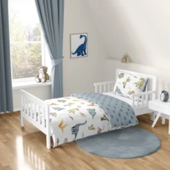 Sweet Jojo Designs Boy Toddler Bedding Set Watercolor Dinosaur Dino Multicolor 5pc -Sweets Jojo Shop GUEST d92bb1cc b48d 4355 b259 514922dbb94e