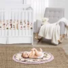Sweet Jojo Designs Girl Baby Tummy Time Playmat Western Cowgirl Pink Brown And Beige