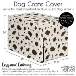 Sweet Jojo Designs Dog Crate Kennel Cover 36in. Wild West Cowboy Brown And Off White -Sweets Jojo Shop GUEST de2d3c74 1897 49ce 9c17 4999dc69ccaf