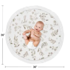 Sweet Jojo Designs Boy Girl Gender Neutral Unisex Baby Tummy Time Playmat Botanical Leaf Collection Taupe And White -Sweets Jojo Shop GUEST deace67d 75fa 4800 a8bd 6223fc8055b0