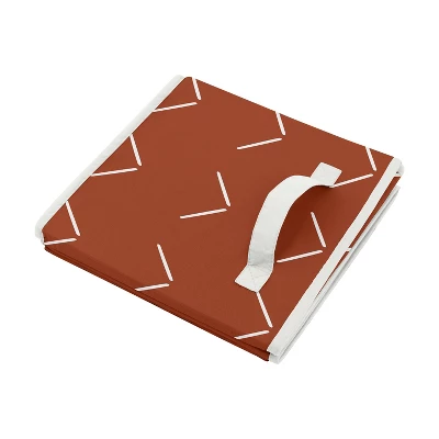 Sweet Jojo Designs Boy Or Girl Gender Neutral Unisex Set Of 2 Kids' Decorative Fabric Storage Bins Orange Diamond Tuft Orange And Ivory 5 Sweet Jojo Designs Boy Or Girl Gender Neutral Unisex Set Of 2 Kids' Decorative Fabric Storage Bins Orange Diamond Tuft Orange And Ivory - Image 3