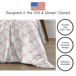 Sweet Jojo Designs Girl Twin Comforter Bedding Set Ballerina And Ballet Bows Pink And White 2pc -Sweets Jojo Shop GUEST dfb8235e 27aa 48a7 b306 f774729e4611