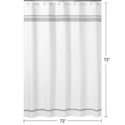 Sweet Jojo Designs Shower Curtain 72in.x72in. Hotel White And Gray -Sweets Jojo Shop GUEST e038f7a7 9ffd 4bd8 9f5a 04f45b4f665d