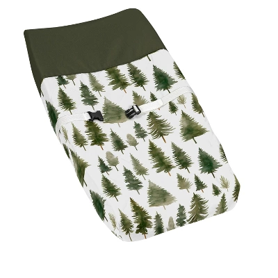 Sweet Jojo Designs Gender Neutral Unisex Changing Pad Cover Woodland Pine Tree Green And White 8 Sweet Jojo Designs Gender Neutral Unisex Changing Pad Cover Woodland Pine Tree Green And White - Image 6