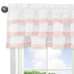 Sweet Jojo Designs Window Valance Treatment 54in. Boho Fringe White And Pink 9 Sweet Jojo Designs Window Valance Treatment 54in. Boho Fringe White And Pink -Sweets Jojo Shop GUEST e5208339 5e81 4a34 ba69 c6a5f3dc4f10