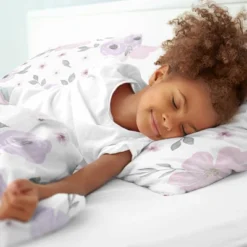 3pc Queen Bedding Set Sweet Jojo Designs Watercolor Floral Lavender/Gray - SWeet Jojo Designs -Sweets Jojo Shop GUEST e616738d f832 445a 9053 afd641f0065a