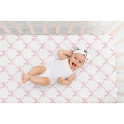 Sweet Jojo Designs Girl Baby Fitted Crib Sheet Ballerina And Ballet Bows Pink And White -Sweets Jojo Shop GUEST e95668f5 09e3 4d2e 9a8c 9a8b77d6fd9b