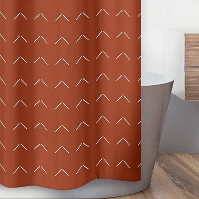 Diamond Tuft Collection Shower Curtain Orange - Sweet Jojo Designs 3 Diamond Tuft Collection Shower Curtain Orange - Sweet Jojo Designs - Image 2