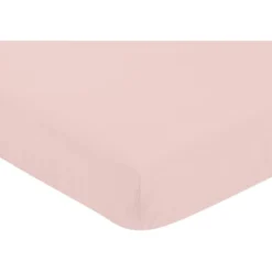 Sweet Jojo Designs Girl Baby Fitted Crib Sheet Watercolor Floral Collection Solid Blush Pink -Sweets Jojo Shop GUEST ebe0417e 4f57 4313 a31e 4fda691322a7
