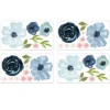 Sweet Jojo Designs Girl Wall Decal Stickers Art Nursery Décor Watercolor Floral Blue Pink And Grey 4pc -Sweets Jojo Shop GUEST ecf838ae efee 4182 a3be 67d1e0b46f20