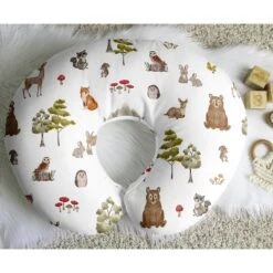 Sweet Jojo Designs Boy, Girl, Unisex/Gender Neutral Support Nursing Pillow Cover (Pillow Not Included) Watercolor Woodland Forest Animals Multicolor -Sweets Jojo Shop GUEST ed656295 c6bb 48eb b9f0 78c9719dfab0