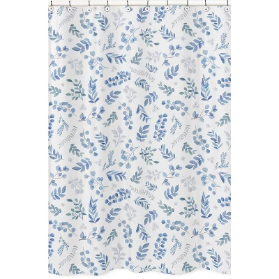 Botanical Leaf Shower Curtain - Sweet Jojo Designs 4 Botanical Leaf Shower Curtain - Sweet Jojo Designs - Image 2