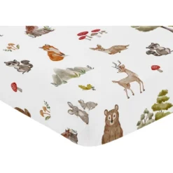 Sweet Jojo Designs Gender Neutral Unisex Baby Fitted Crib Sheet Watercolor Woodland Forest Animals Green Brown White 9 Sweet Jojo Designs Gender Neutral Unisex Baby Fitted Crib Sheet Watercolor Woodland Forest Animals Green Brown White -Sweets Jojo Shop GUEST eeae7f9f a59e 4ae0 b14e 6090264b80c6