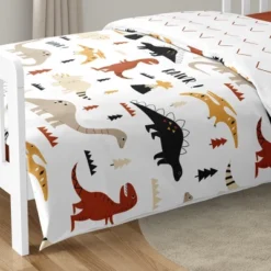 Sweet Jojo Designs Gender Neutral Unisex Toddler Bedding Set Mod Dinosaur Black Tan And Orange 5 Pc -Sweets Jojo Shop GUEST f08406bc 26b3 4733 a243 a89ee2158479