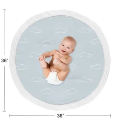 Sweet Jojo Designs Boy Baby Tummy Time Playmat Airplane Blue And White -Sweets Jojo Shop GUEST f21c2123 dd80 4591 88c2 316bd21ba64e