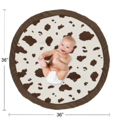 Sweet Jojo Designs Girl Boy Gender Neutral Unisex Baby Tummy Time Playmat Western Cowgirl Off White And Brown -Sweets Jojo Shop GUEST f2589e18 1d9c 46ad a464 d7a3763a6493