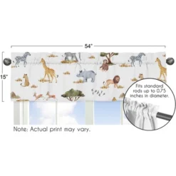 Sweet Jojo Designs Window Valance Treatment 54in. Jungle Multicolor -Sweets Jojo Shop GUEST f2b11b2c 7a6b 4be3 a858 d612072a366f