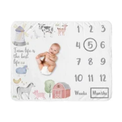 Sweet Jojo Designs Boy Or Girl Gender Neutral Unisex Milestone Swaddle Baby Blanket Farm Animals 11 Sweet Jojo Designs Boy Or Girl Gender Neutral Unisex Milestone Swaddle Baby Blanket Farm Animals -Sweets Jojo Shop GUEST f32dc5d2 73c7 470c 9b24 7f007a6b62ae