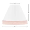 Sweet Jojo Designs Girl Empire Lamp Shade 4in.x7in.x10in. Boho Fringe White And Pink -Sweets Jojo Shop GUEST f3fa70bb cba4 4927 ab2d c3dec060a3a3