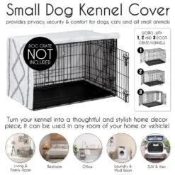 Sweet Jojo Designs Dog Crate Kennel Cover 24in. Boho Fringe White And Grey -Sweets Jojo Shop GUEST f4c5dd73 647a 4e92 a50b 4559a0825257