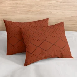Sweet Jojo Designs Full/Queen Comforter Bedding Set Geometric Boho Dot Orange Black 3pc -Sweets Jojo Shop GUEST f6bb14da 2abc 4e25 8366 6defa8d70bcc