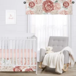 Sweet Jojo Designs Window Valance Treatment 54in. Peony Floral Garden Pink And Ivory -Sweets Jojo Shop GUEST f90ce8ca 233b 48a3 9f3a 2c365267a92d