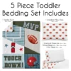 Sweet Jojo Designs Boy Toddler Bedding Set Football Green Brown And Red 5pc -Sweets Jojo Shop GUEST f9e8e6f3 3ded 4c72 b788 5587300f841e