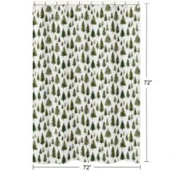 Sweet Jojo Designs Gender Neutral Unisex Shower Curtain 72in.x72in. Woodland Pine Tree Green And White -Sweets Jojo Shop GUEST fa858953 ce93 4e51 a8c1 2b33e2085d76