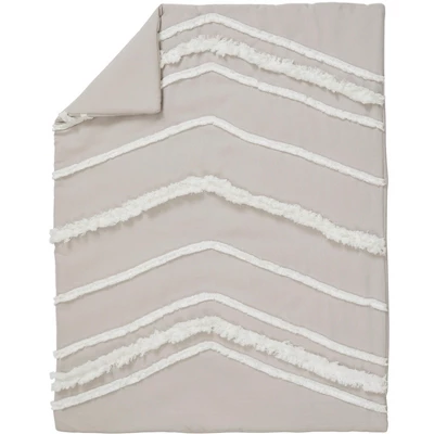 Sweet Jojo Designs Boy Or Girl Gender Neutral Unisex Baby Crib Bedding Set - Boho Fringe Taupe Linen Collection 4pc 4 Sweet Jojo Designs Boy Or Girl Gender Neutral Unisex Baby Crib Bedding Set - Boho Fringe Taupe Linen Collection 4pc - Image 2