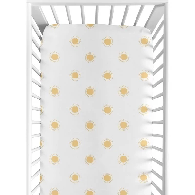 Sweet Jojo Designs Boy Or Girl Gender Neutral Unisex Baby Fitted Crib Sheet Boho Sun Yellow And White 8 Sweet Jojo Designs Boy Or Girl Gender Neutral Unisex Baby Fitted Crib Sheet Boho Sun Yellow And White - Image 6