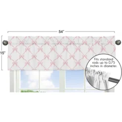 Sweet Jojo Designs Girl Window Valance Treatment 54in. Ballerina And Ballet Bows Pink And White -Sweets Jojo Shop GUEST fe6a1c85 b4fd 438e 9c50 b6dffaf0da1d