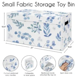 Sweet Jojo Designs Fabric Storage Toy Bin Botanical Blue And White Leaves 9 Sweet Jojo Designs Fabric Storage Toy Bin Botanical Blue And White Leaves -Sweets Jojo Shop GUEST fec6efc7 d064 4933 98d8 1233db329ba0